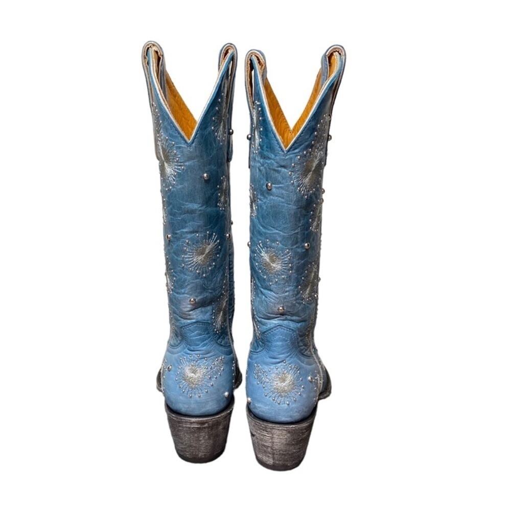 Old Gringo Epifania Blue Studded Snow western cowboy Boots L1423-2 - Picture 8 of 13